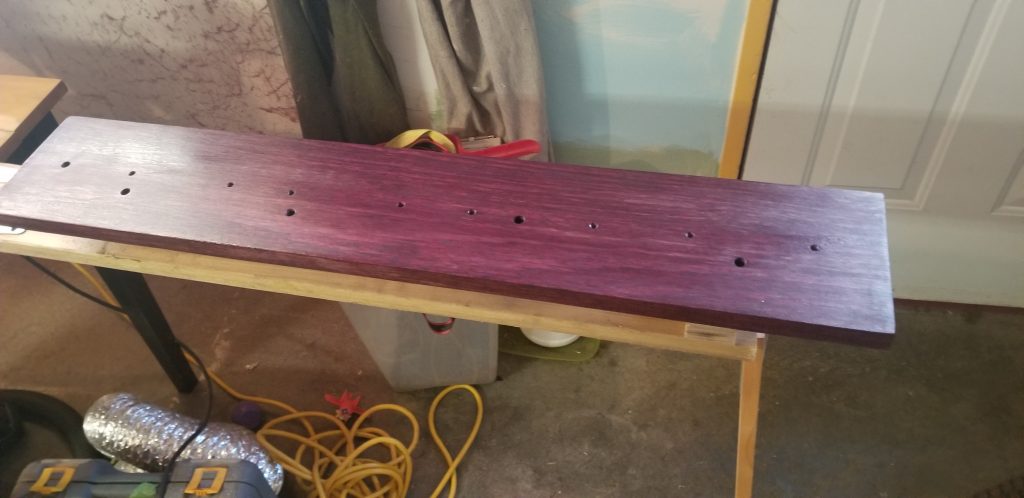 purpleheart finished
